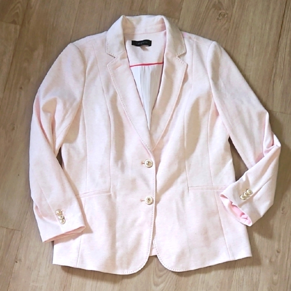 Talbots Blush Pink Blazer, Size 14